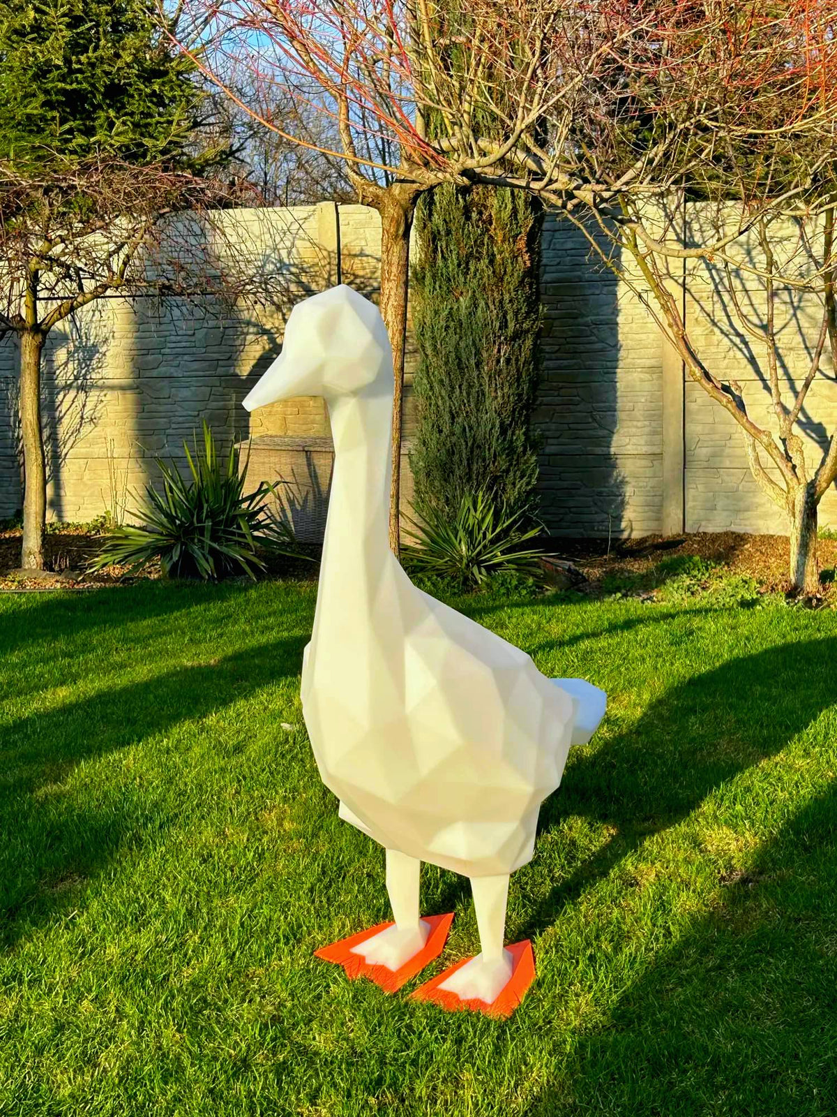 Polygonaal Beeld Gans