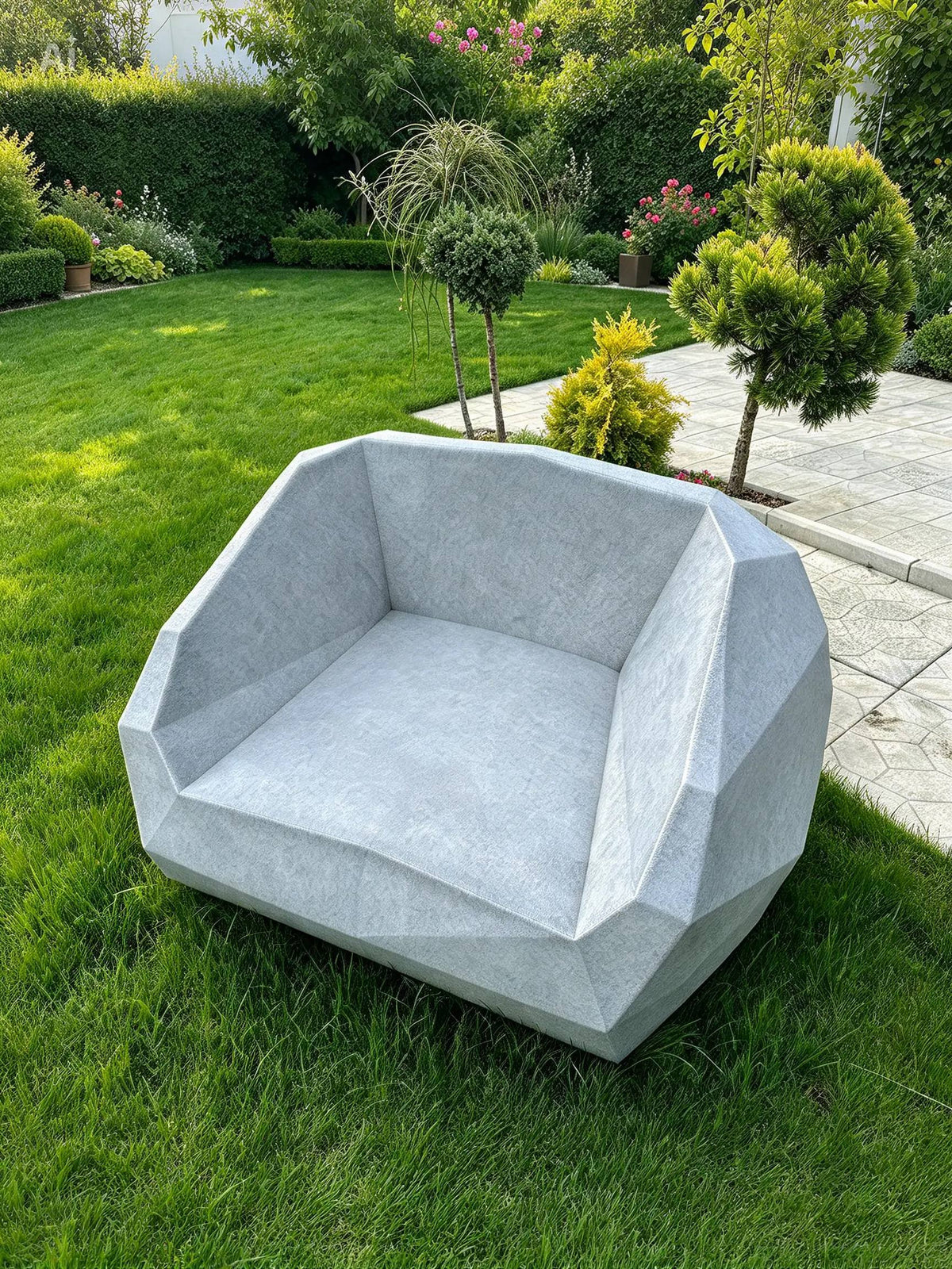 Geometrische Lounge Fauteuil "Stone"