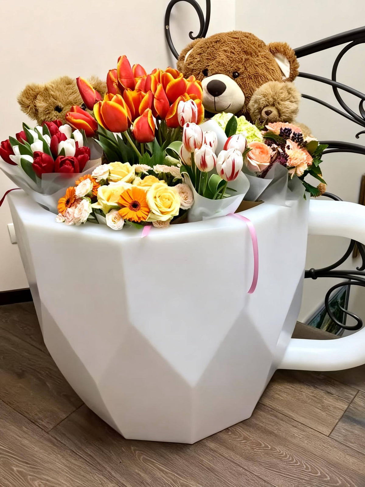 Grote Geometrische Bloempot "Kopje"