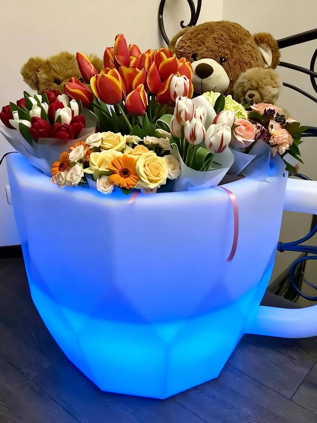 Grote Geometrische Bloempot "Kopje"